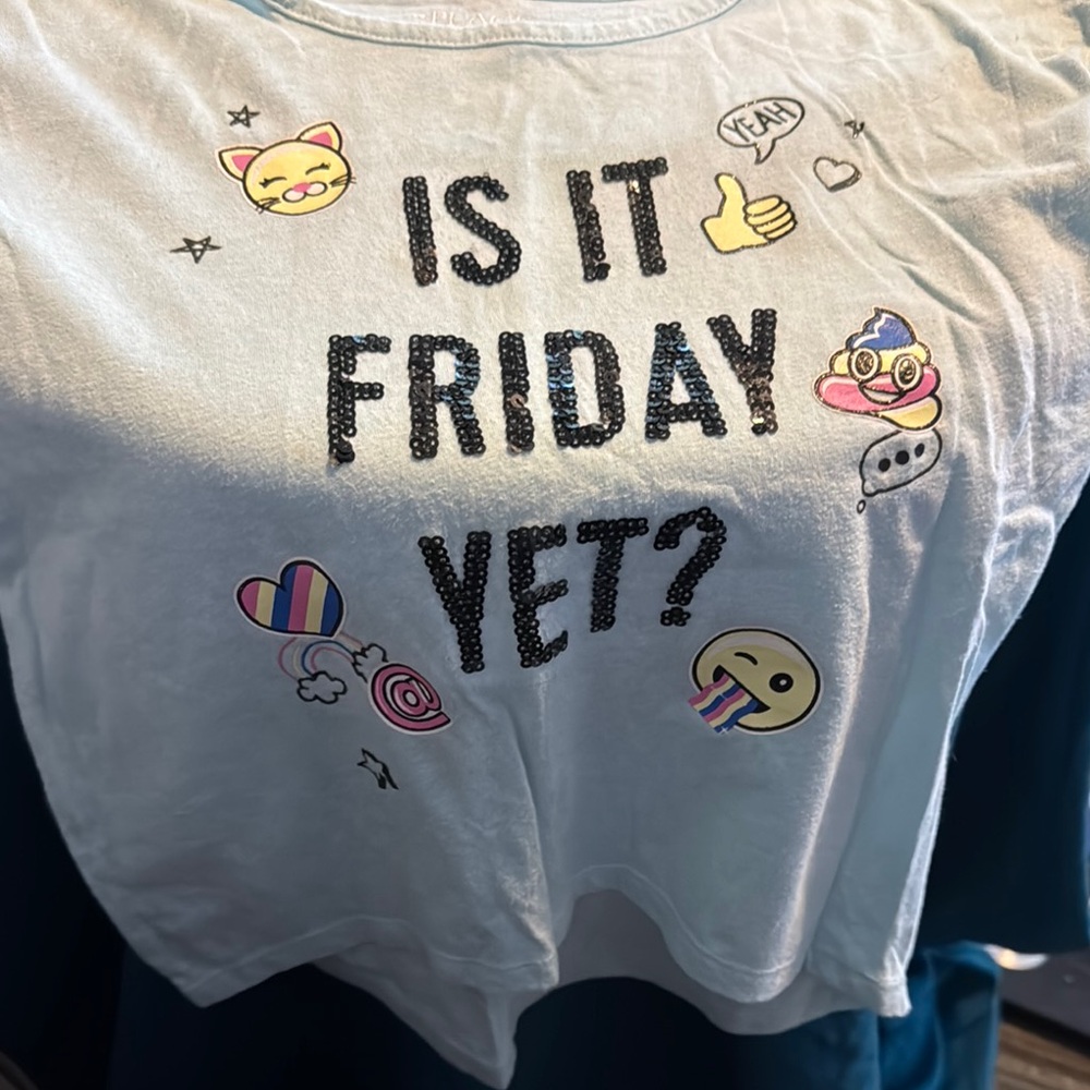 Graphic Tee with Fun Emojis